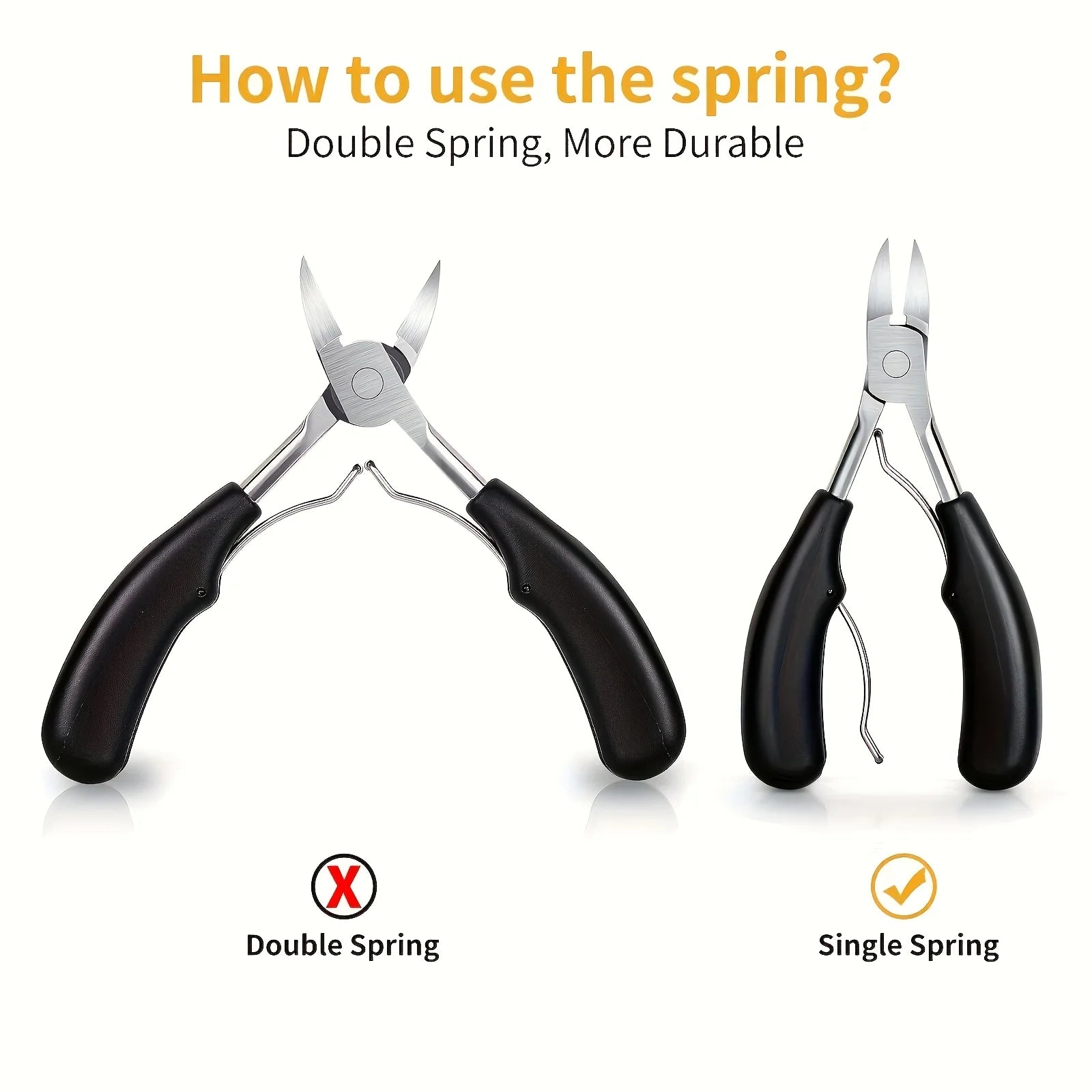 Portable Olecranon Scissors, Professional Nail Clippers, Nail Groove Trimmer for Thick Nails and Growth of Thick Nails, Toe Nail Trimmer_For Nail Scissors with Rubber Handle for Thick Nail or Intraoral Toenail Tools