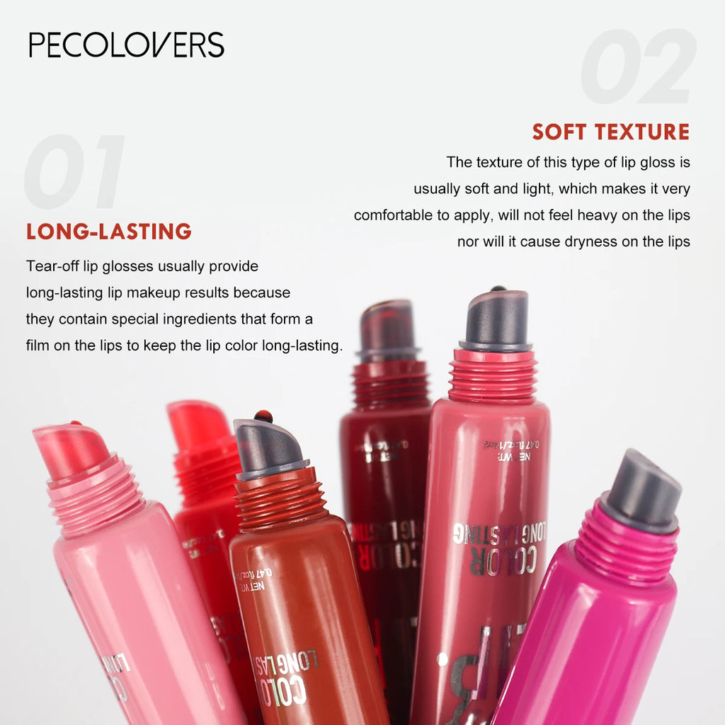 6-color Liquid Peel-off Lip gloss