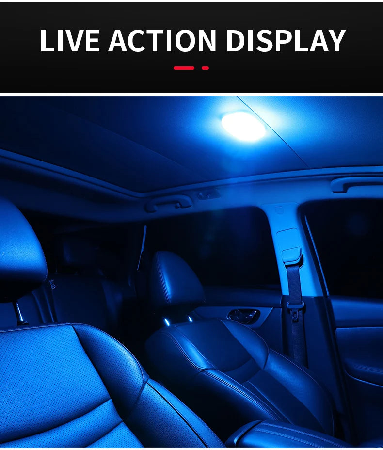 Car LED reading light Interior light Trunk light Car mounted ceiling Indoor and rear interior touch lighting