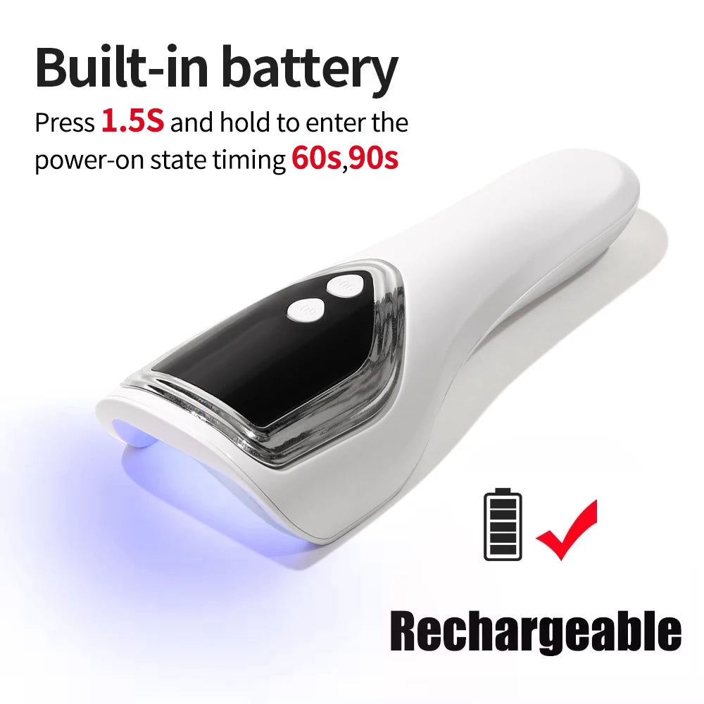 LINMANDA Handheld UV LED Lamp for Nails Drying Lamp Rechargeable Mini Manicure Lamp Nail Dryer For Gel Polish Manicure Tools