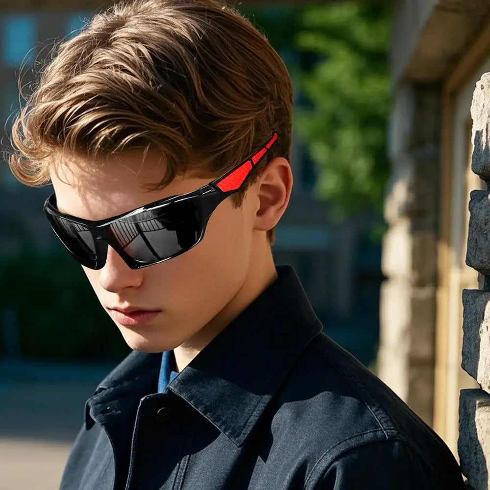 Mens Sun Glasses Comprehensive Protection Sun Glasses Comfortable Fashion Shades Outdoor Sport Eyewear for Driving Running