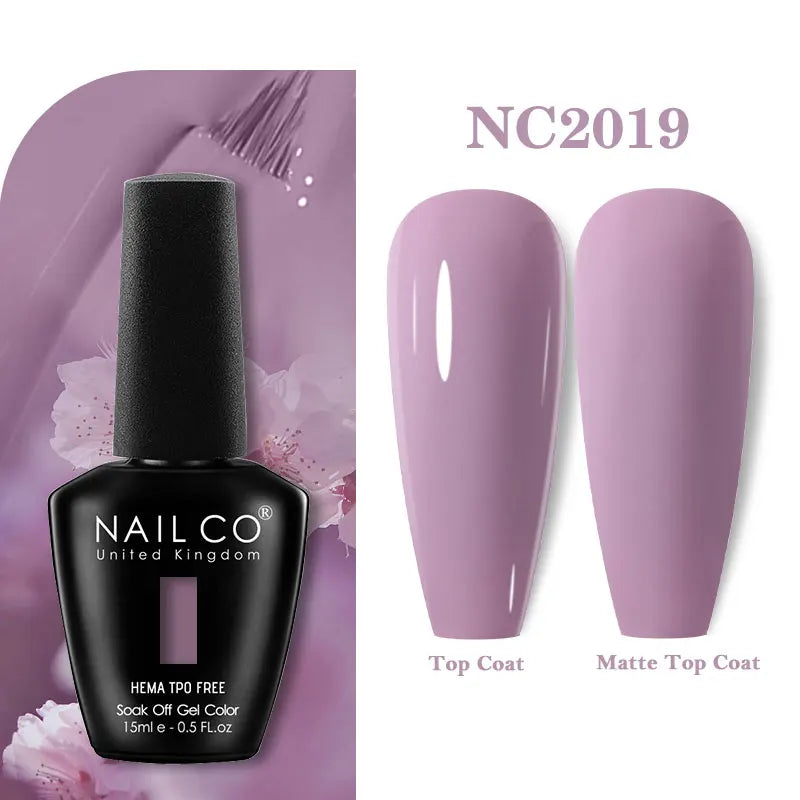 NAILCO 15ml Hema TPO Free Gel Nails Poilsh Vernis Semi Permanent UV Varnish Gel Nail Art Manicure Design TOP BASE Varnish Hybrid
