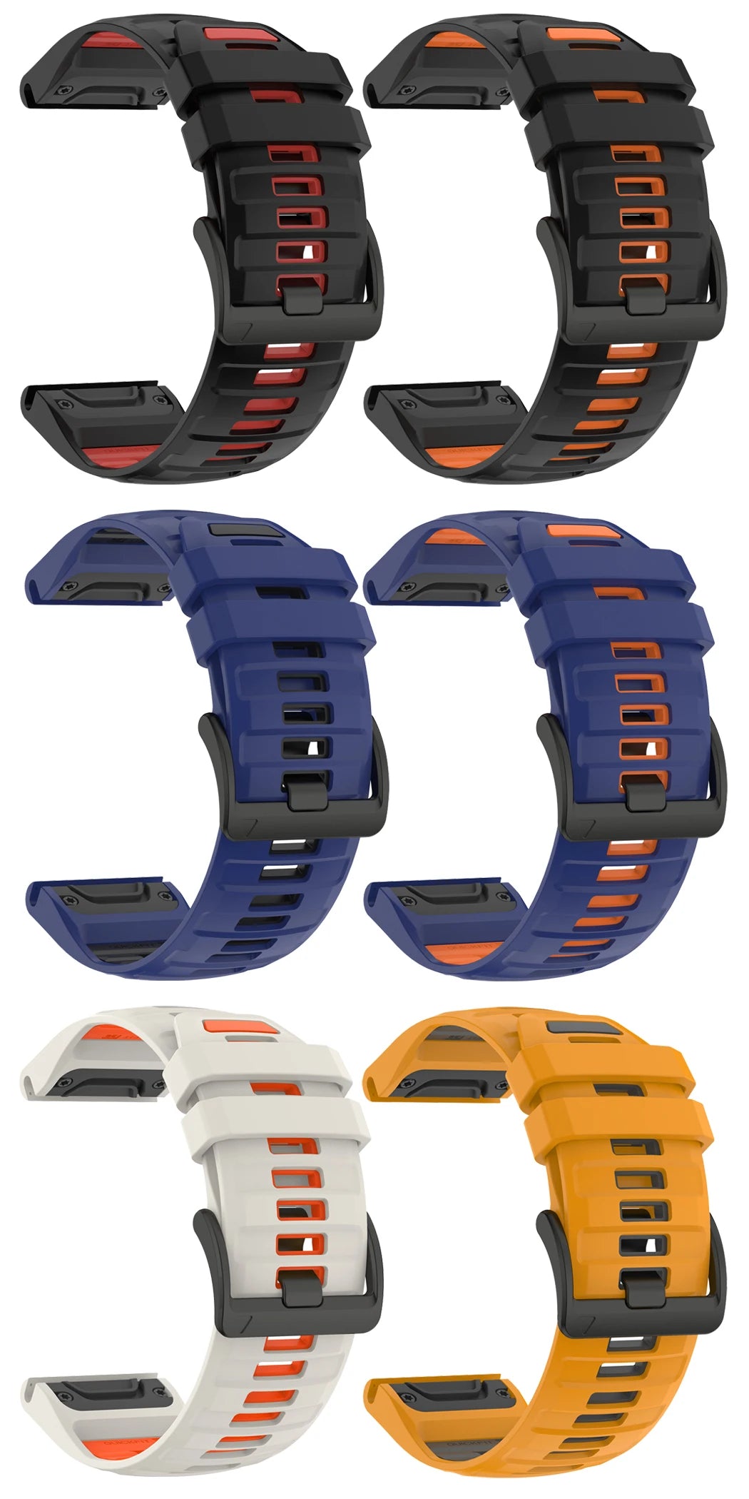 22/26mm Silicone Watchband Fenix 8 Pro Sport Strap For Garmin Tactix 7/Quatix8 Forerunner 970 965 Instinct 2X Quick Fit Bracelet