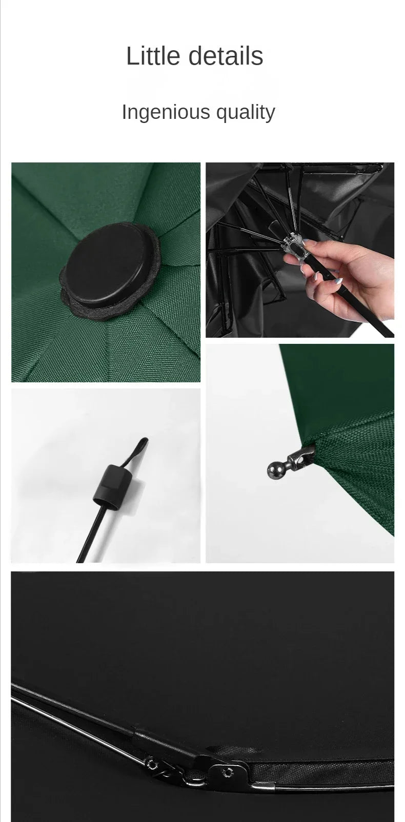 Travel Umbrella Windproof Folding Umbrella for Rain,Compact Umbrella for Car,Lightweight UV Protection Sun Umbrella for Men and