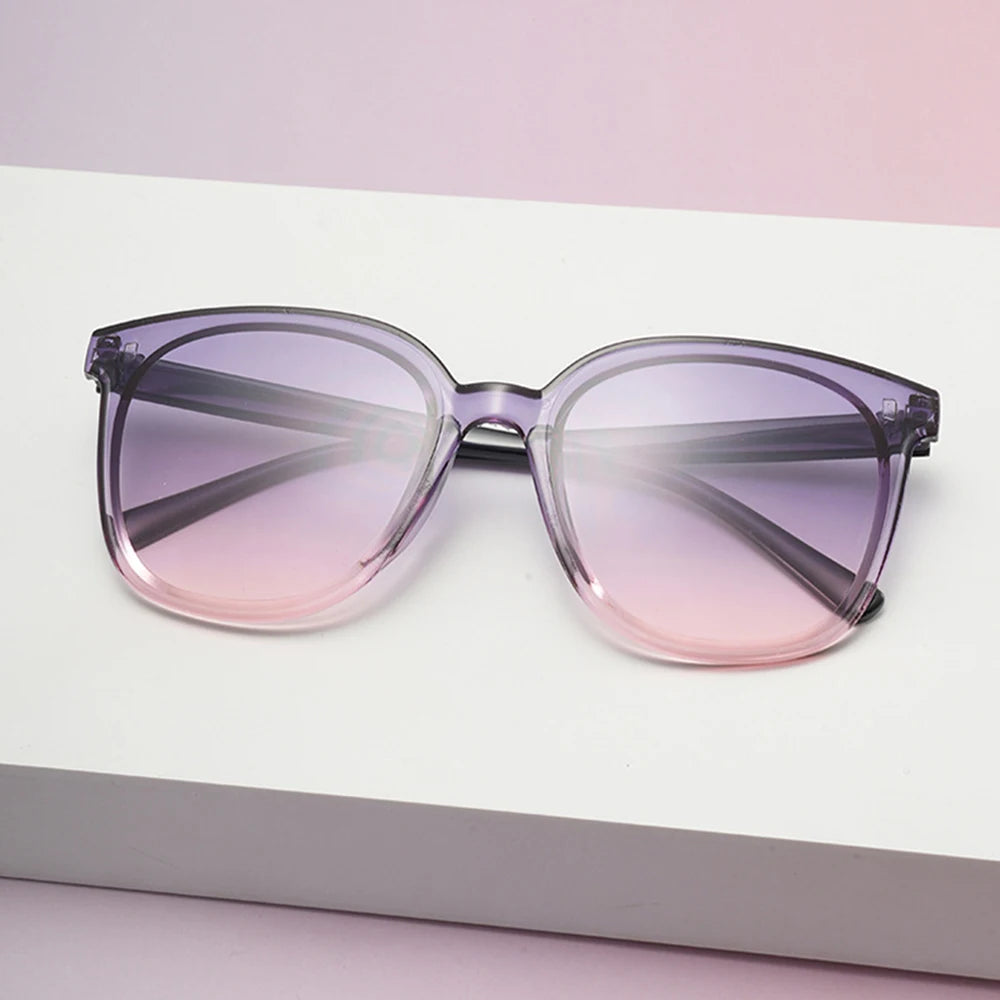 Square-Shaped Sunglasses Jelly Color Square-Shaped Glasses Gradient Square Shades Lightweight Colorful Sun Glasses For Beach