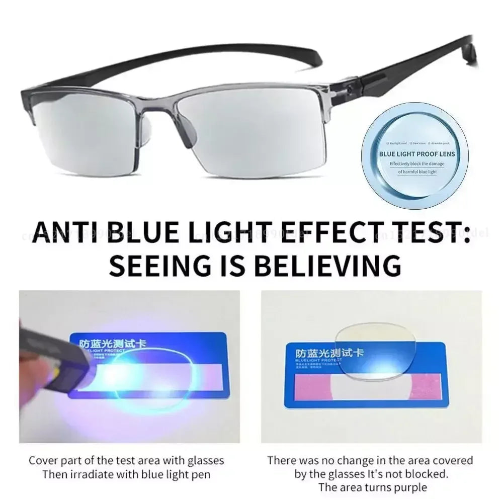 Smart Automatic Zoom Eyeglasses Anti-Blue Light Reading Glasses Men Women Optical Spectacle Computer Eyeglass