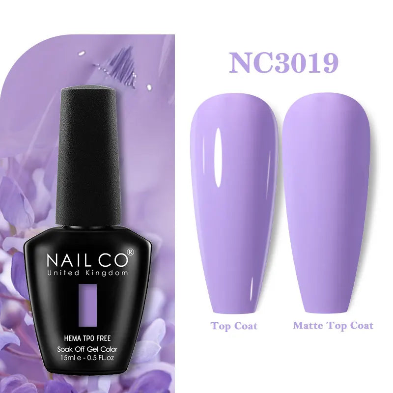 NAILCO 15ml Hema TPO Free Gel Nails Poilsh Vernis Semi Permanent UV Varnish Gel Nail Art Manicure Design TOP BASE Varnish Hybrid