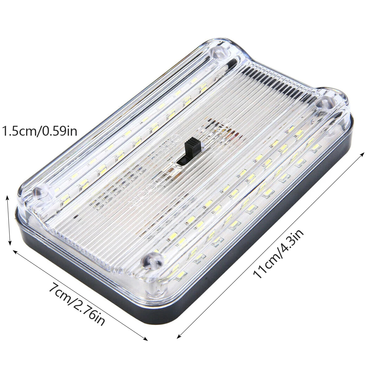 Car Interior Roof Lights 12V 36 LED Bulbs White Vehicle Ceiling LED Lighting Lamp Car Dome Reading Light with On/Off Switch for