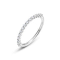 ALLNOEL 2mm Full Eternity Moissanite Wedding Band 925 Sterling Silver D Color VVS1 Stackable Ring For Women Fine Jewelry