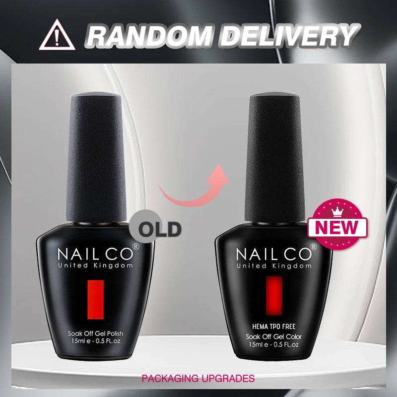 NAILCO 15ml Hema TPO Free Gel Nails Poilsh Vernis Semi Permanent UV Varnish Gel Nail Art Manicure Design TOP BASE Varnish Hybrid