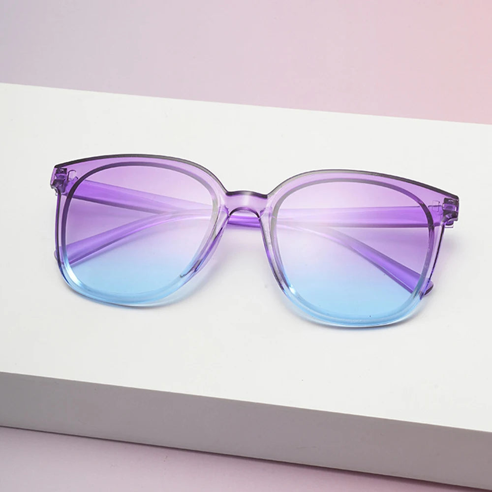 Square-Shaped Sunglasses Jelly Color Square-Shaped Glasses Gradient Square Shades Lightweight Colorful Sun Glasses For Beach
