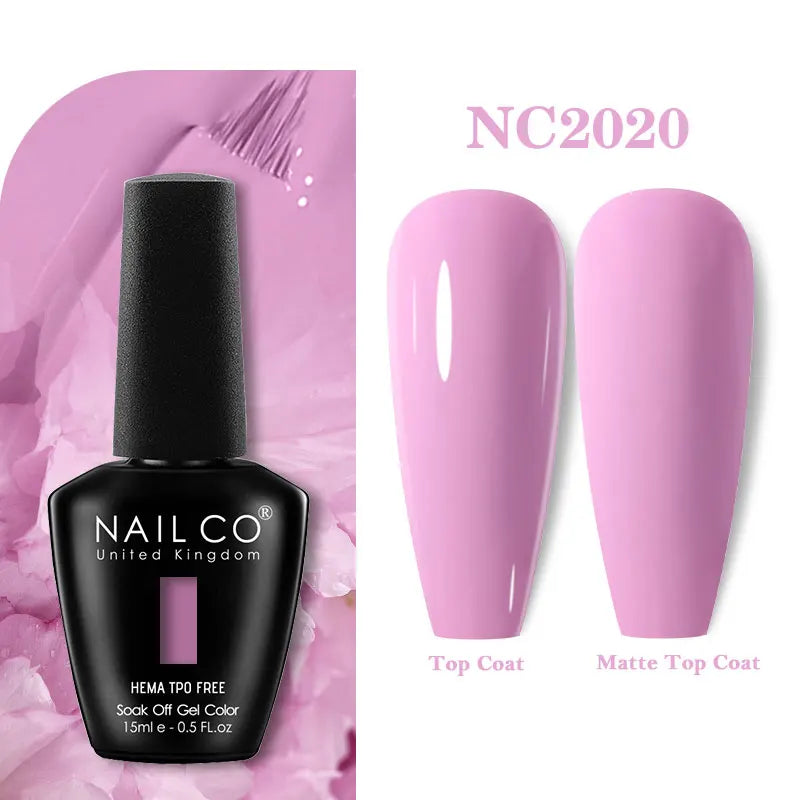 NAILCO 15ml Hema TPO Free Gel Nails Poilsh Vernis Semi Permanent UV Varnish Gel Nail Art Manicure Design TOP BASE Varnish Hybrid