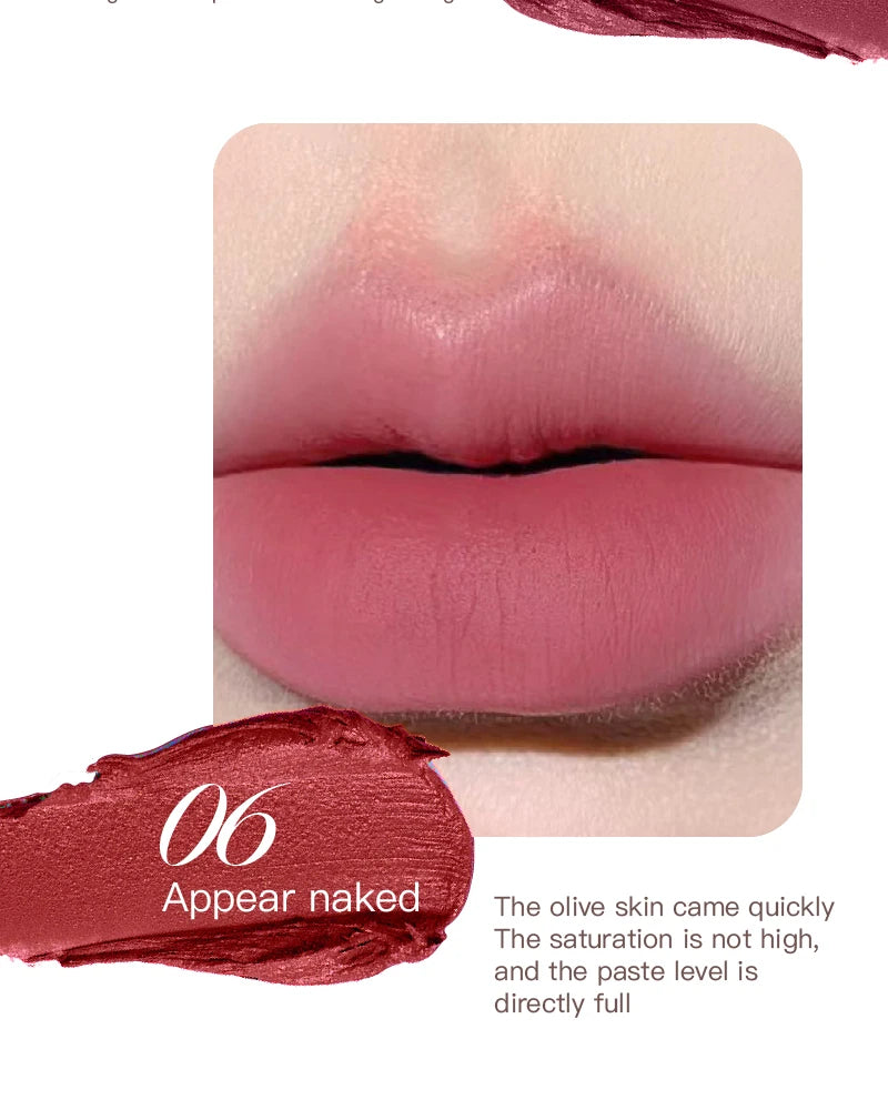 HERORANGE yarn felt velvet fog matte lipstick fog face velvet color holding makeup lifting color whitening lipstick
