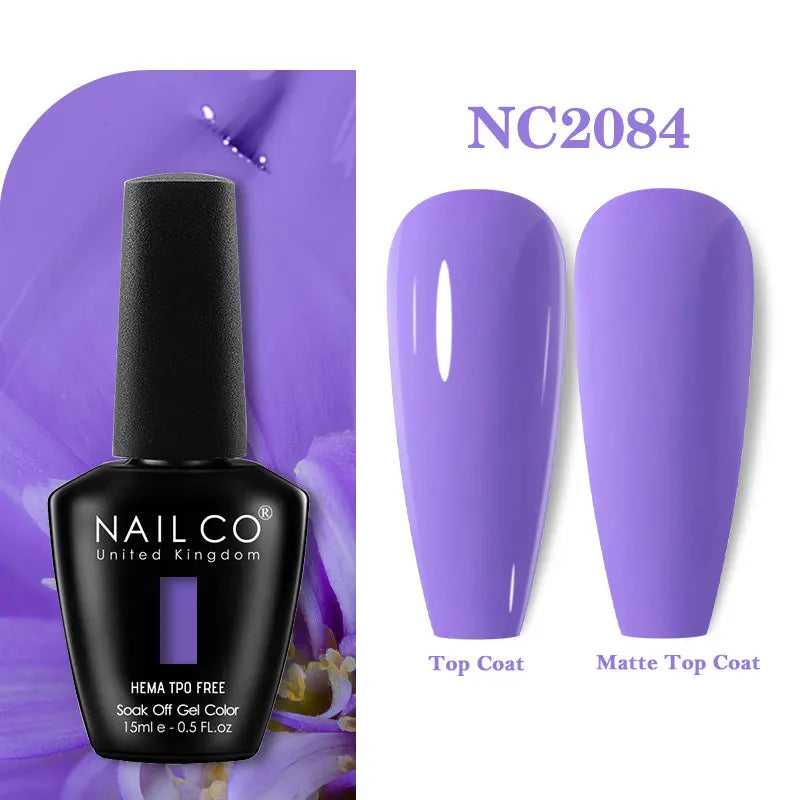 NAILCO 15ml Hema TPO Free Gel Nails Poilsh Vernis Semi Permanent UV Varnish Gel Nail Art Manicure Design TOP BASE Varnish Hybrid