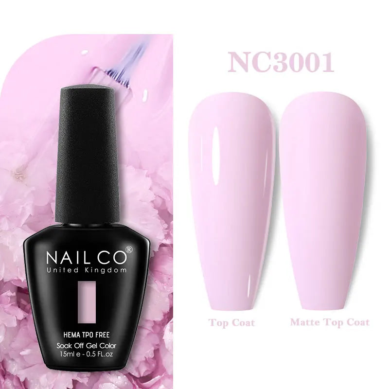 NAILCO 15ml Hema TPO Free Gel Nails Poilsh Vernis Semi Permanent UV Varnish Gel Nail Art Manicure Design TOP BASE Varnish Hybrid