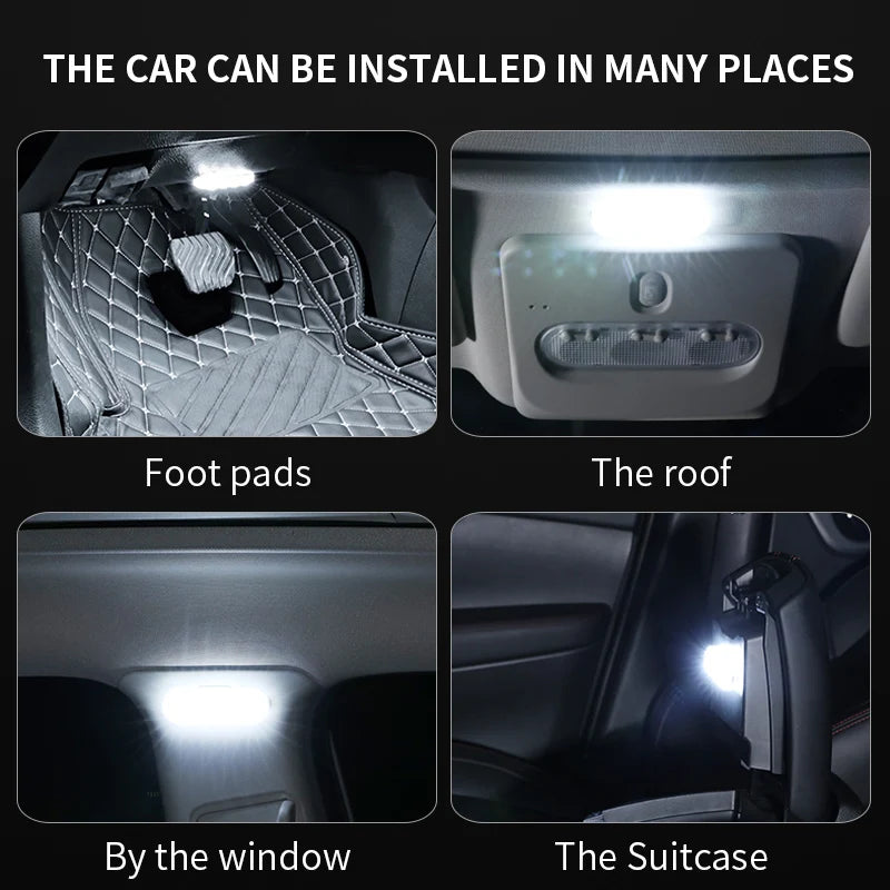 Car LED reading light Interior light Trunk light Car mounted ceiling Indoor and rear interior touch lighting