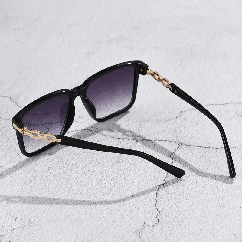Fashion Womens Sunglasses Square Style Sun Glasses Accessories Gradient Lens Anti-UV400 Luxury Brand Oculus Eyeglasses Female