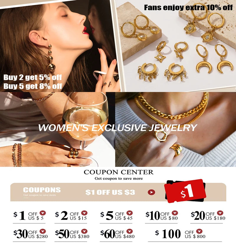 EILIECK 316L Stainless Steel Fashion Snake Pattern Chain Necklace For Women Daily Wear Trendy Neck Chain Waterproof Jewelry Gift