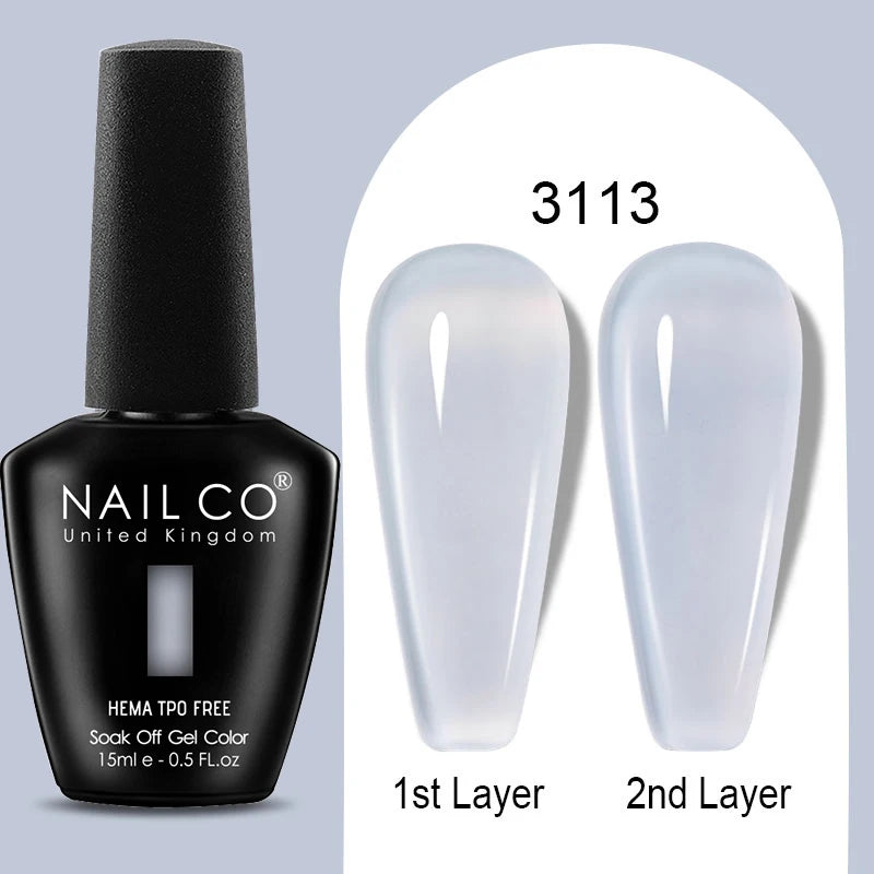 NAILCO 15ml Hema TPO Free Gel Nails Poilsh Vernis Semi Permanent UV Varnish Gel Nail Art Manicure Design TOP BASE Varnish Hybrid