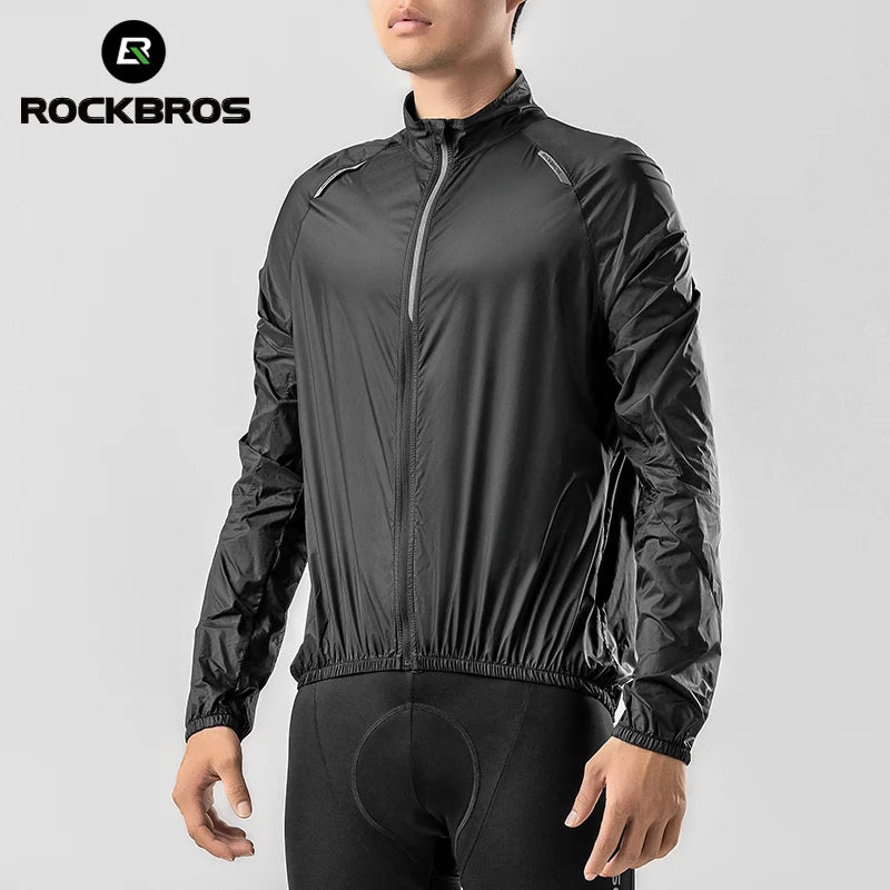 ROCKBROS Summer Cycling Jacket Lightweight Portable Coat Quick Dry Breathable Sunscreen Jacket Outdoor Sports Cycling Clothing