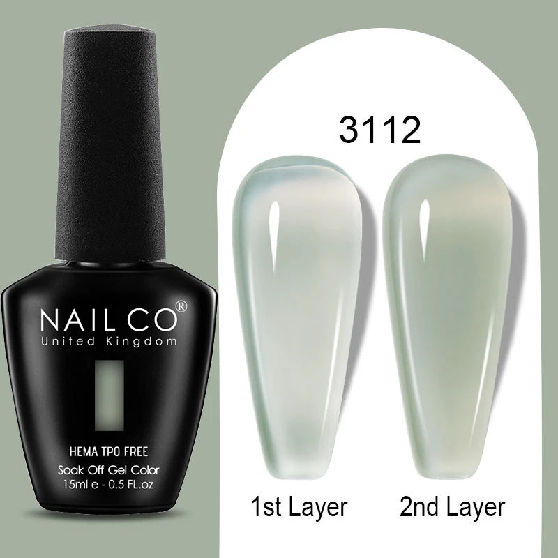 NAILCO 15ml Hema TPO Free Gel Nails Poilsh Vernis Semi Permanent UV Varnish Gel Nail Art Manicure Design TOP BASE Varnish Hybrid