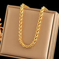 EILIECK 316L Stainless Steel Fashion Snake Pattern Chain Necklace For Women Daily Wear Trendy Neck Chain Waterproof Jewelry Gift