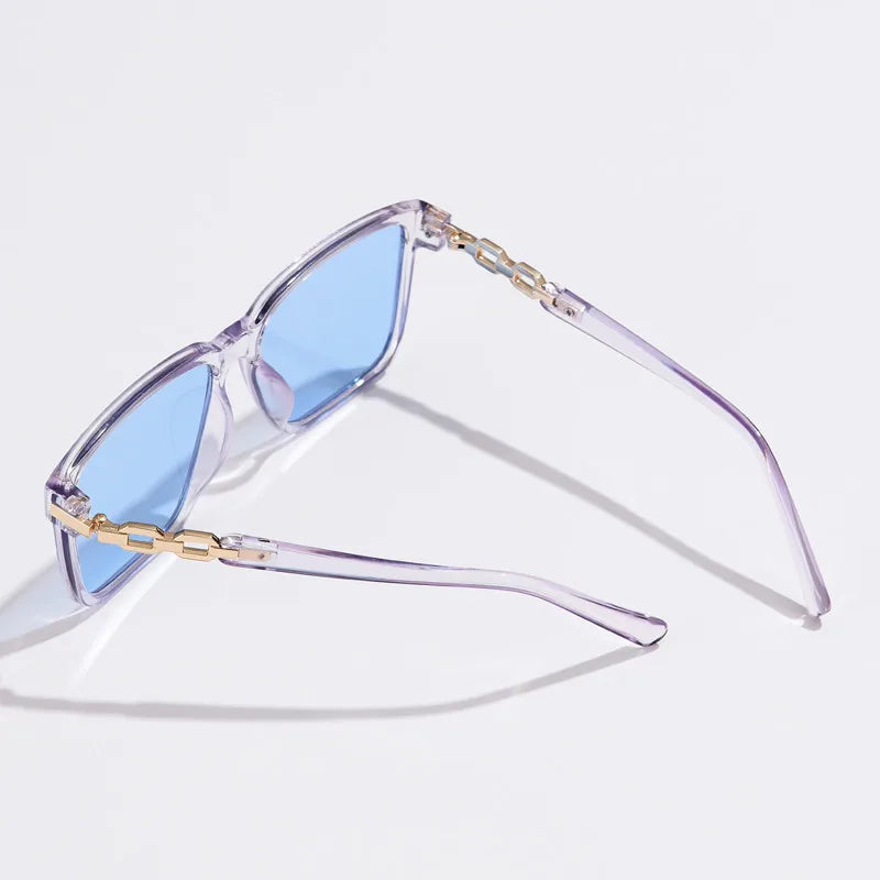Fashion Womens Sunglasses Square Style Sun Glasses Accessories Gradient Lens Anti-UV400 Luxury Brand Oculus Eyeglasses Female