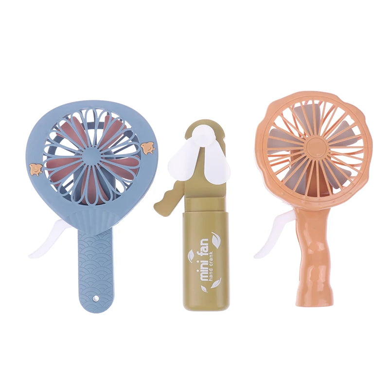 Portable Handheld Fan Hand Pressure Fan Mini Portable Fan Without Battery Household Cute Fan Cooling Held Fan