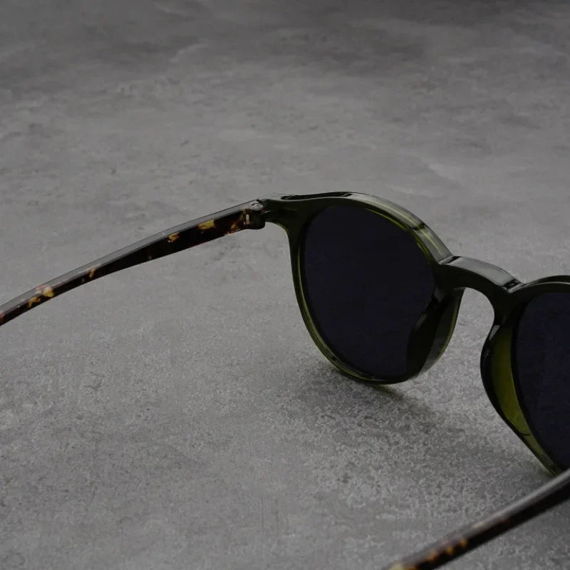 Small-Frame Round Myopia Sunglasses Retro Brand Designer Sun Glasses UV400 Shades Eyewear Men Goggles Diopter 0 To -4.0