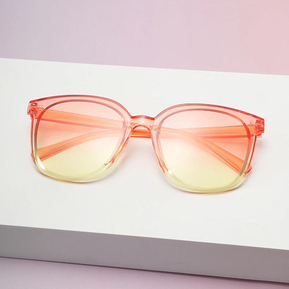 Square-Shaped Sunglasses Jelly Color Square-Shaped Glasses Gradient Square Shades Lightweight Colorful Sun Glasses For Beach