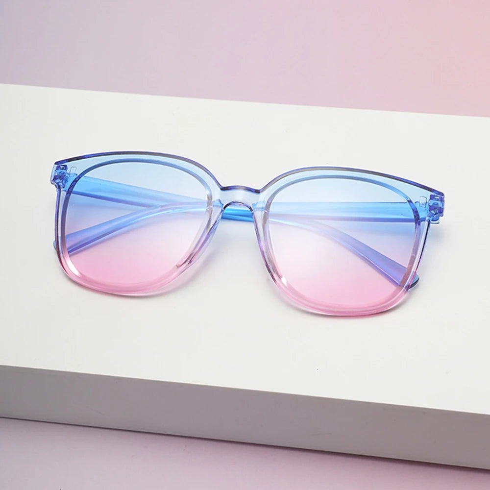 Square-Shaped Sunglasses Jelly Color Square-Shaped Glasses Gradient Square Shades Lightweight Colorful Sun Glasses For Beach