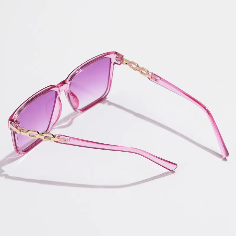 Fashion Womens Sunglasses Square Style Sun Glasses Accessories Gradient Lens Anti-UV400 Luxury Brand Oculus Eyeglasses Female