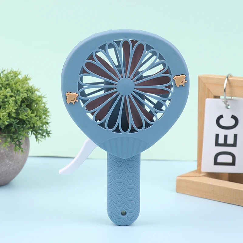 Portable Handheld Fan Hand Pressure Fan Mini Portable Fan Without Battery Household Cute Fan Cooling Held Fan