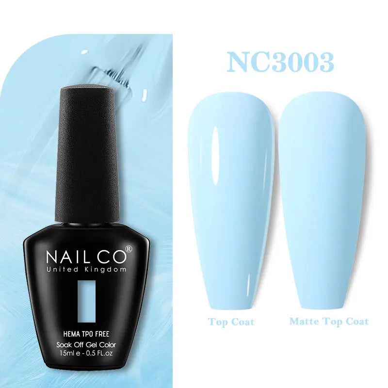 NAILCO 15ml Hema TPO Free Gel Nails Poilsh Vernis Semi Permanent UV Varnish Gel Nail Art Manicure Design TOP BASE Varnish Hybrid