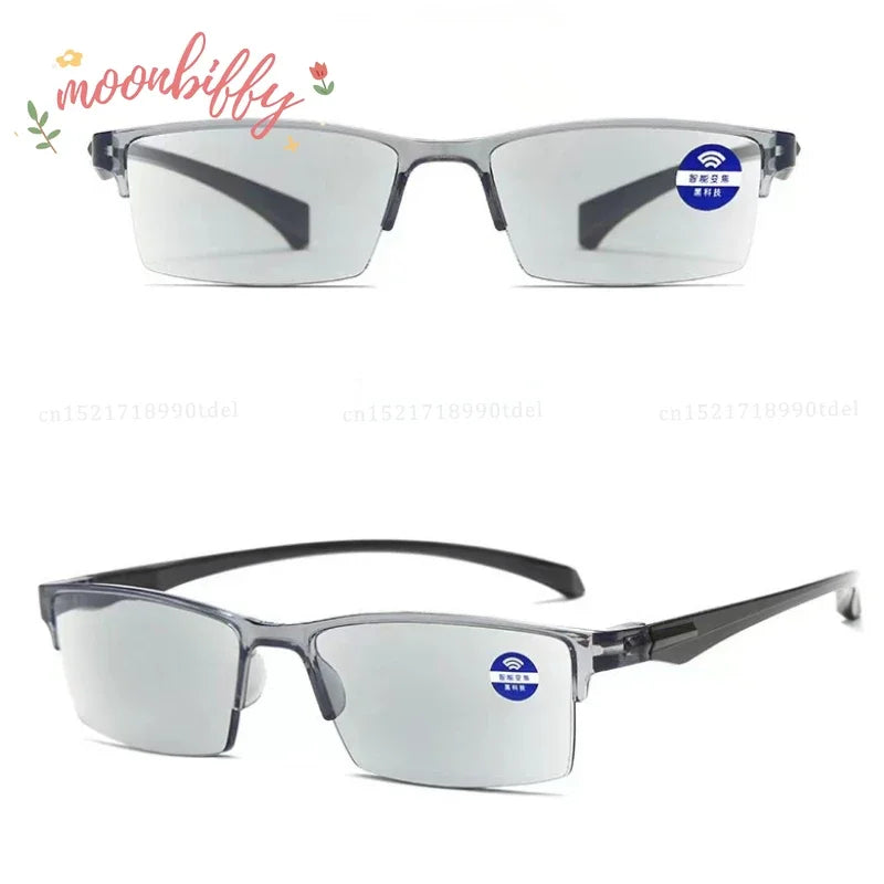 Smart Automatic Zoom Eyeglasses Anti-Blue Light Reading Glasses Men Women Optical Spectacle Computer Eyeglass