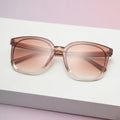Square-Shaped Sunglasses Jelly Color Square-Shaped Glasses Gradient Square Shades Lightweight Colorful Sun Glasses For Beach